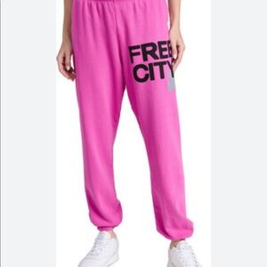 Pink Free City Sweatpants